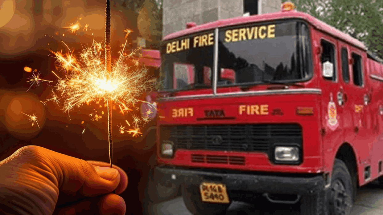 Delhi fire department received 300 calls on Diwali night
