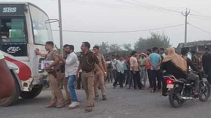 Moradabad: Mother and son died after being hit by high speed bus, accused driver fled after seeing people