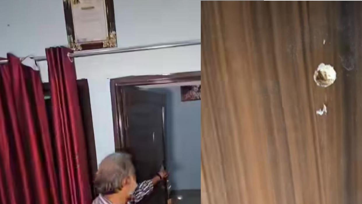 Criminals fired bullets at house in Karnal, the bullet reached the bedroom wall