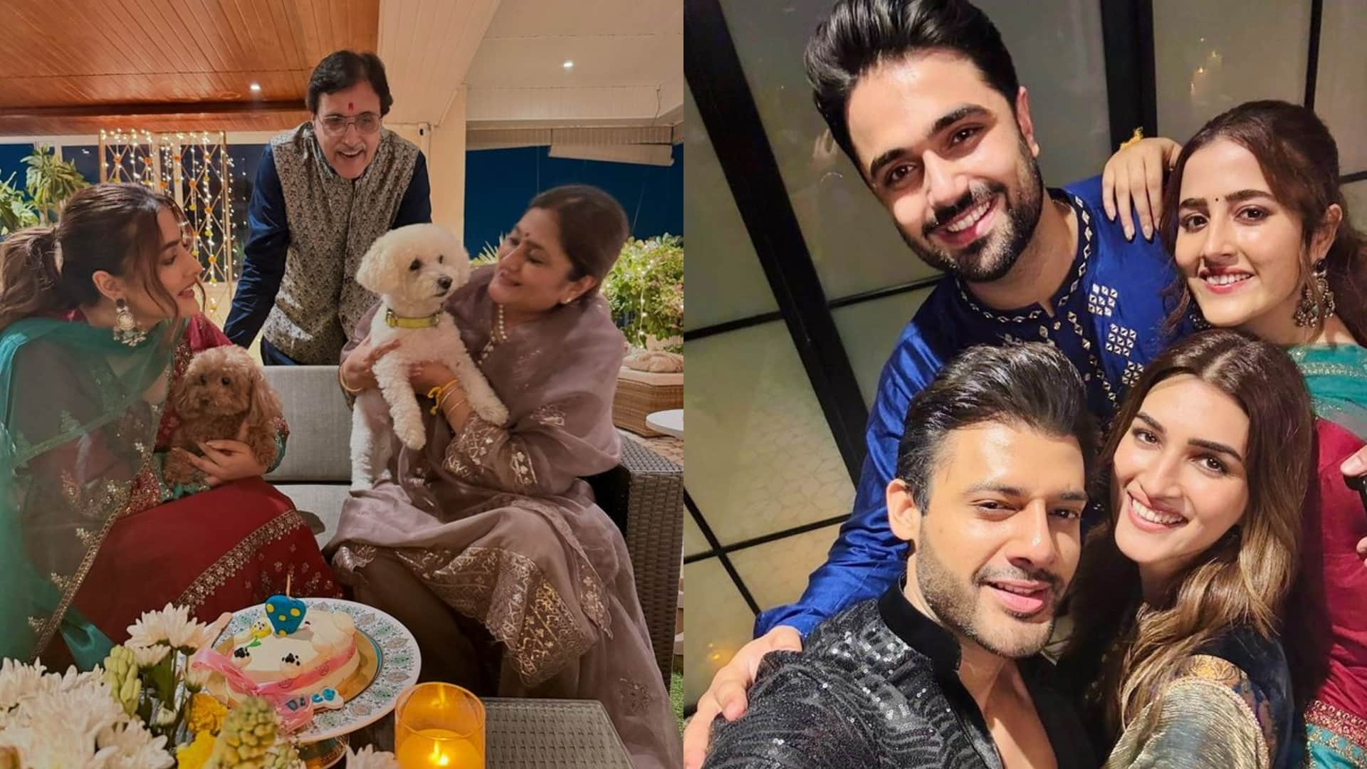Do Patti actress Kriti Sanon shared pictures from Diwali celebration along with rumored boyfriend Kabir Bahia