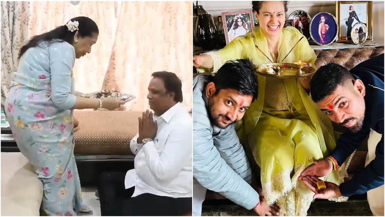 Asha Bhosle and kangana ranaut celebrates bhai dooj shared pictures with fans