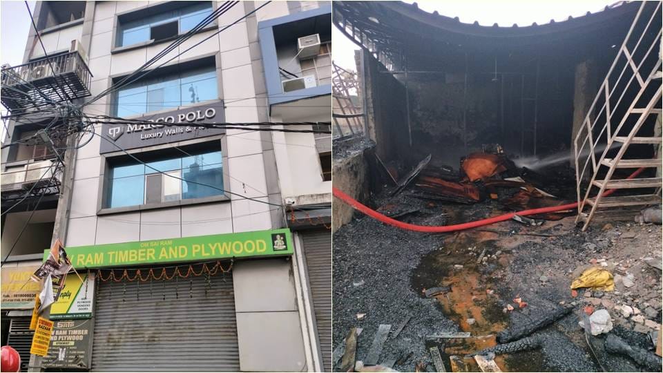 Fire broke out in a furniture warehouse in Kirti Nagar area, two employees died due to suffocation