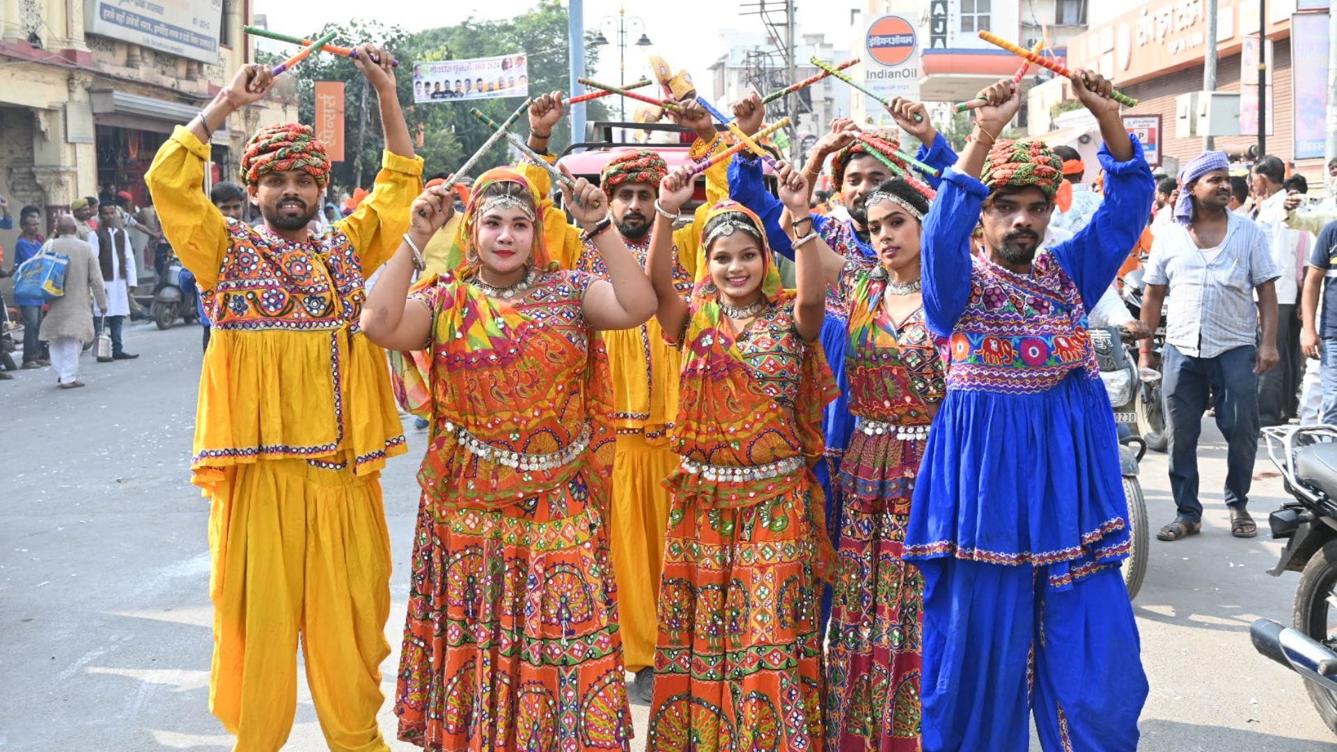Ghosts ghouls came out Mahakali and Mahadev eight kilometer long procession 5244 year old tradition followed