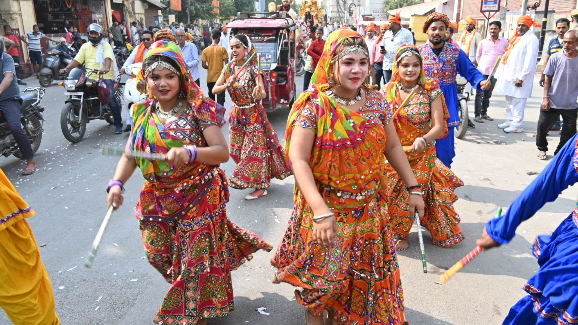 Ghosts ghouls came out Mahakali and Mahadev eight kilometer long procession 5244 year old tradition followed