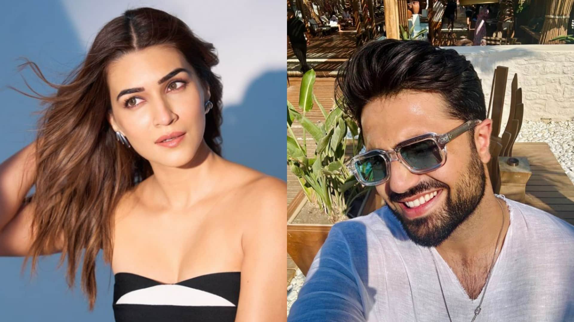 Kriti Sanon spotted for the first time with her alleged boyfriend Kabir Bahia captured on camera at airport