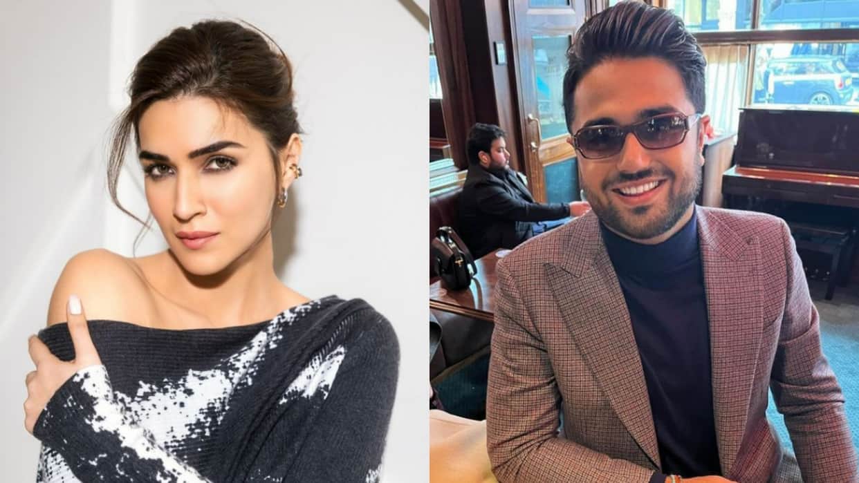 Kriti Sanon spotted for the first time with her alleged boyfriend Kabir Bahia captured on camera at airport