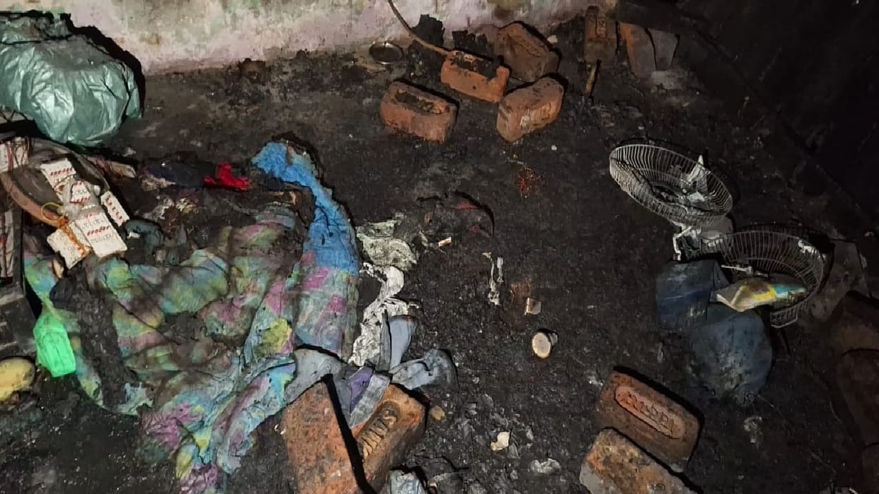 couple died in fire in house in Chhotu Ram Nagar, Bahadurgarh