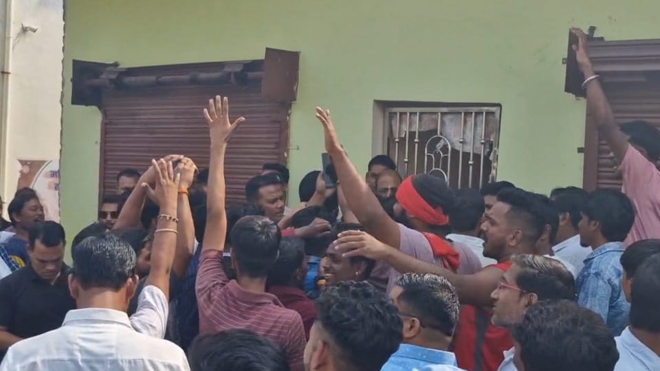 Police took action regarding religious conversion detained many people watch video in Raigarh