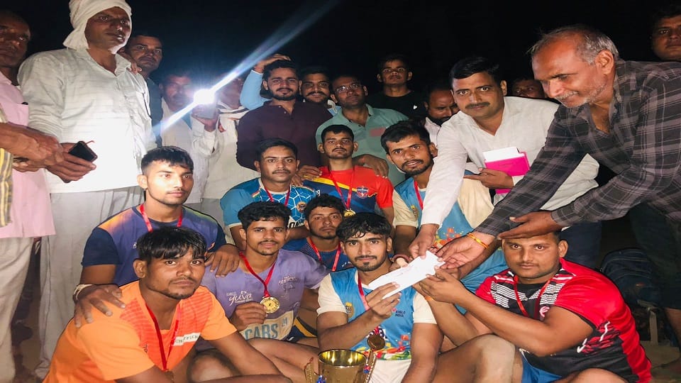 Anuj Nunera team won the Kabaddi match