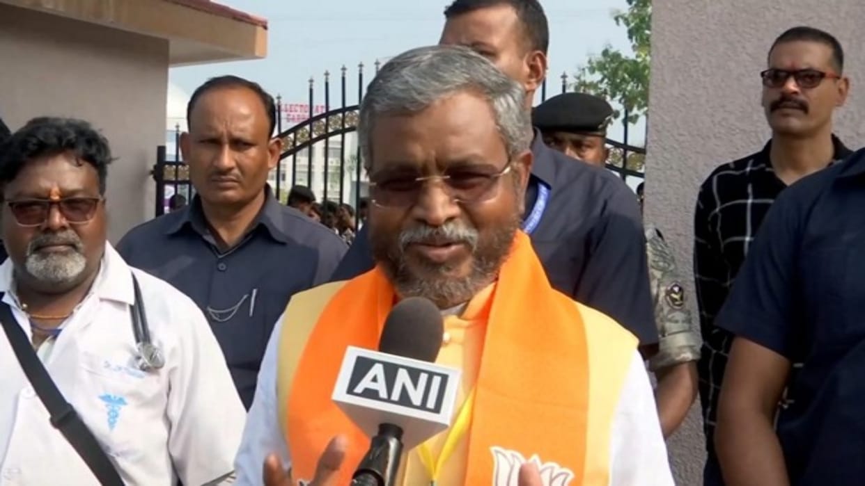 BJP stages protest seeking Minority Welfare minister's resignation over remarks on Constitution