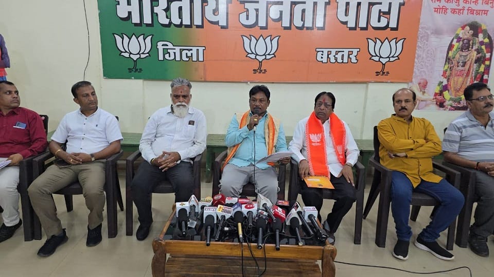 MP Mahesh Kashyap attacks opposition says Congress is behind every terror and crime in Chhattisgarh