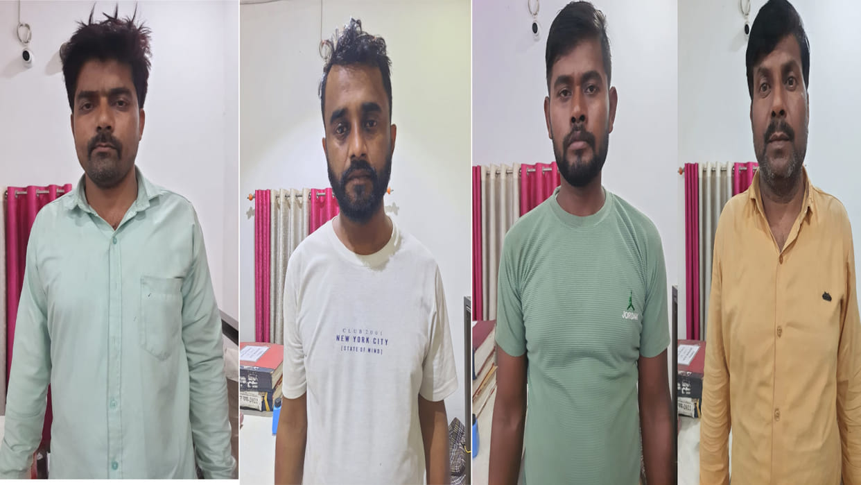 Accused of theft of Rs 45 lakh caught from Khatu Shyam Distributor in Gorakhpur.
