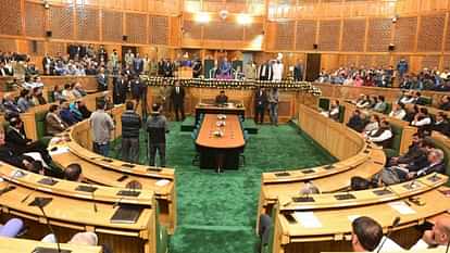 ruckus in Jammu and Kashmir Assembly Abdul Rahim Rather on being elected as Speaker of Legislative Assembly