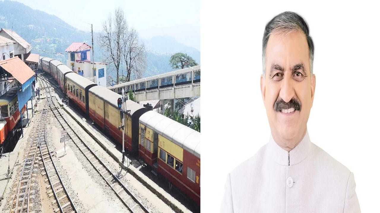 Kalka Shimla railway line should be operated with green hydrogen, CM Sukhu wrote a letter to the Union Minis