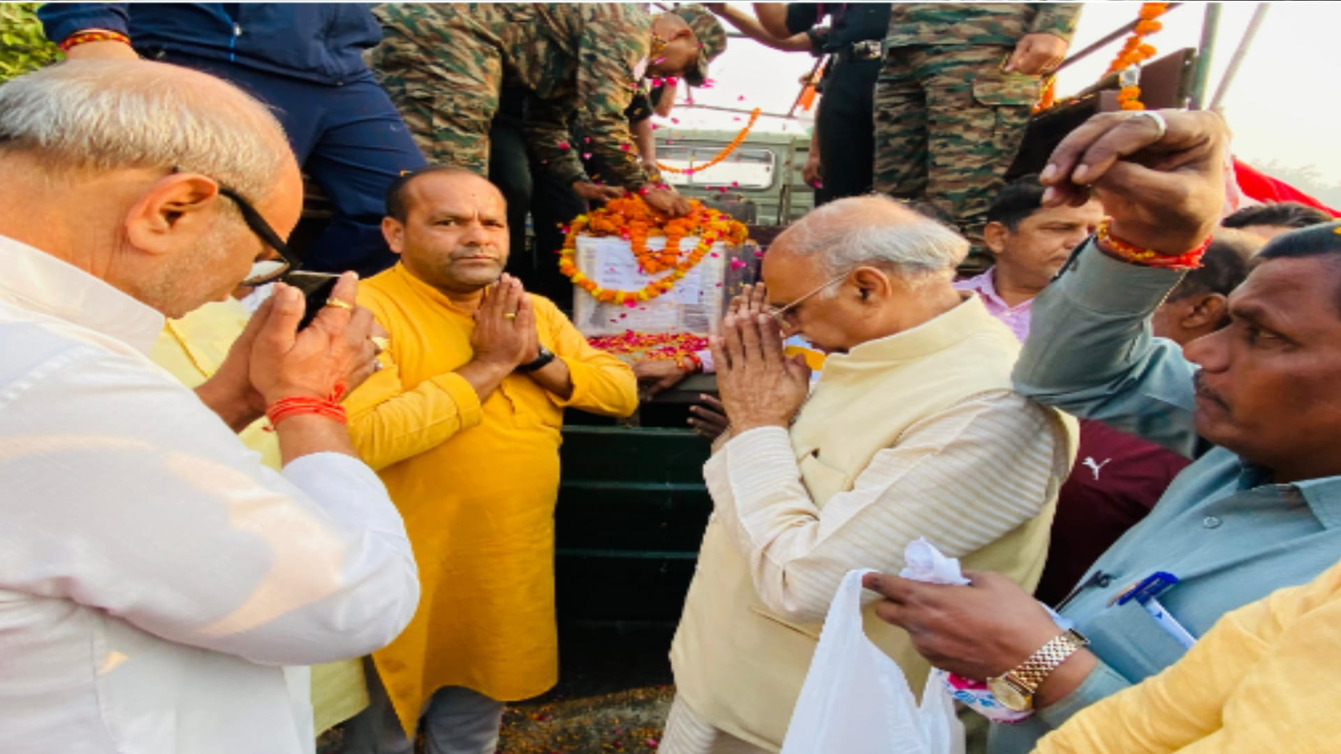Sacrifice of Vivek Baliyan of Muzaffarnagar: His body reachs his ancestral home Shahjuddi today