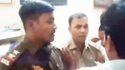 Meerut two Daroga made hostage and assaulting, also attempt to snatch pistol