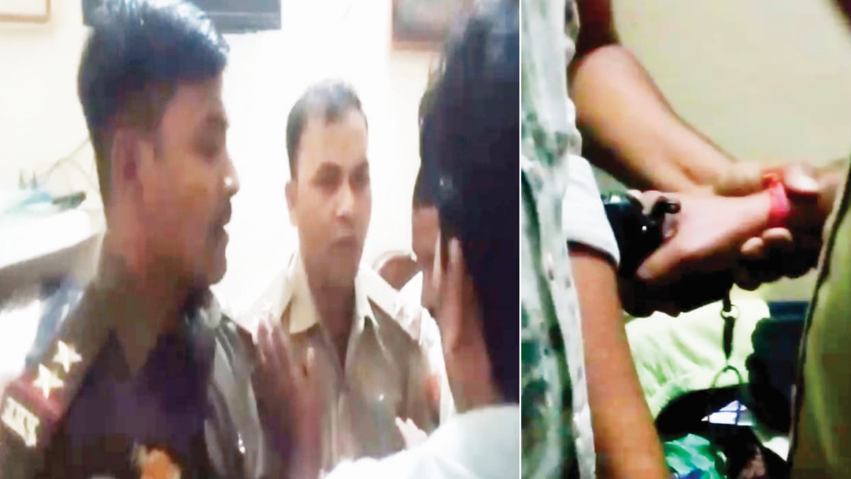 Meerut two Daroga made hostage and assaulting, also attempt to snatch pistol