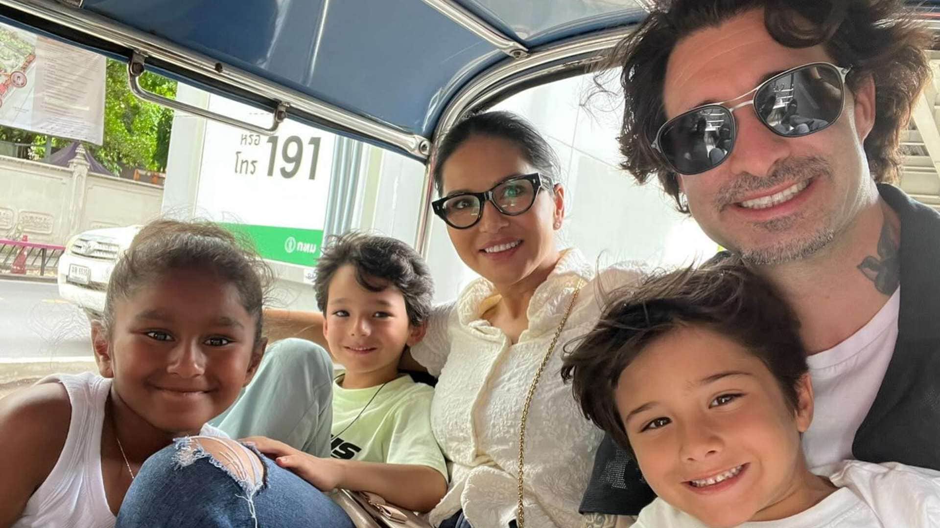Sunny Leone and Daniel Weber got married for second time repeated the vows in front of their childrens