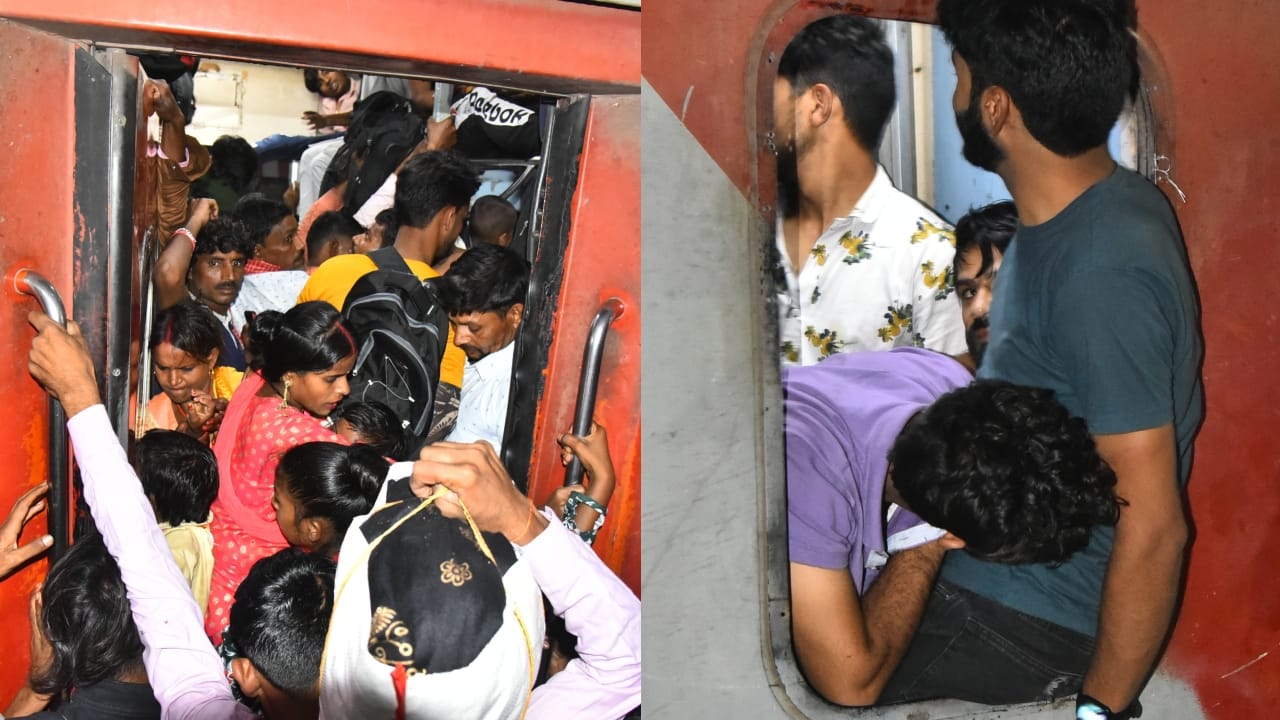 People had to travel amidst difficulties on Bhai Dooj