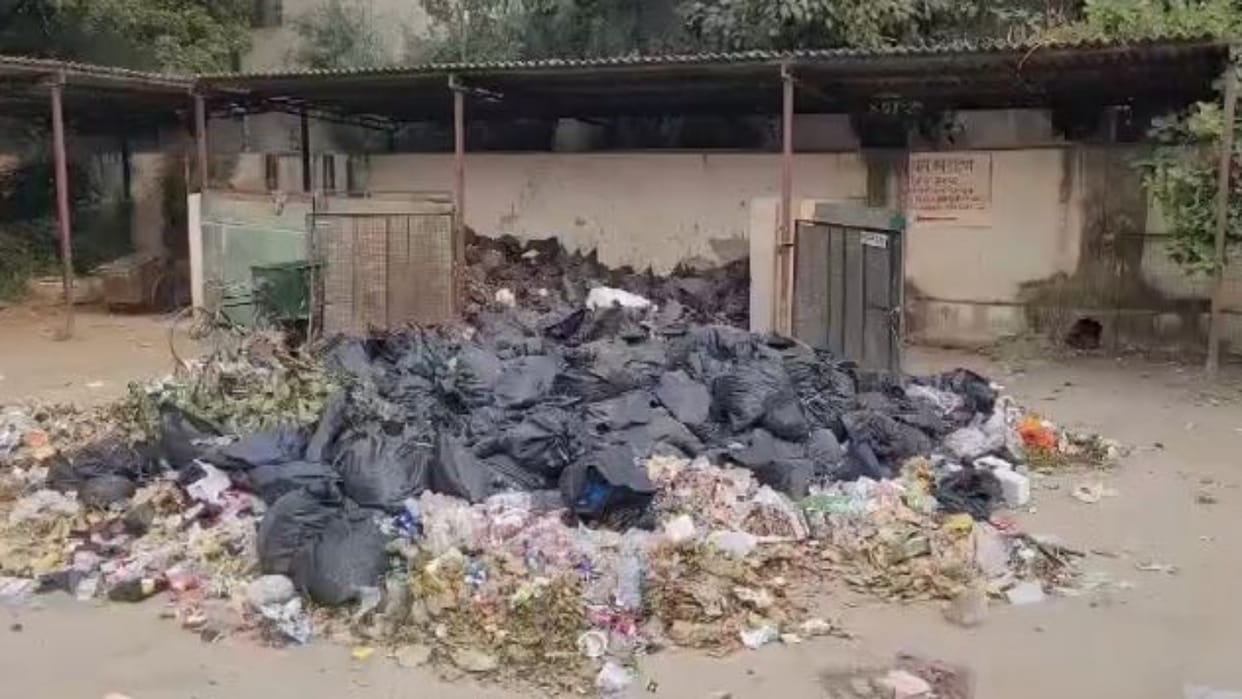 Alwar News: Pile of infected garbage is inviting diseases, Municipal Corporation and hospital are unconscious
