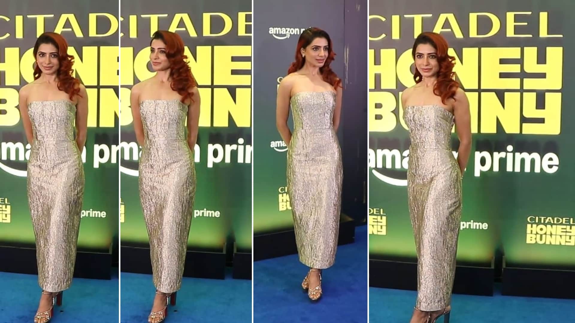 Citadel Honey Bunny Premiere Blue Carpet Samantha Ruth Prabhu Varun Dhawan Sikander Kher Shahid Kapoor more