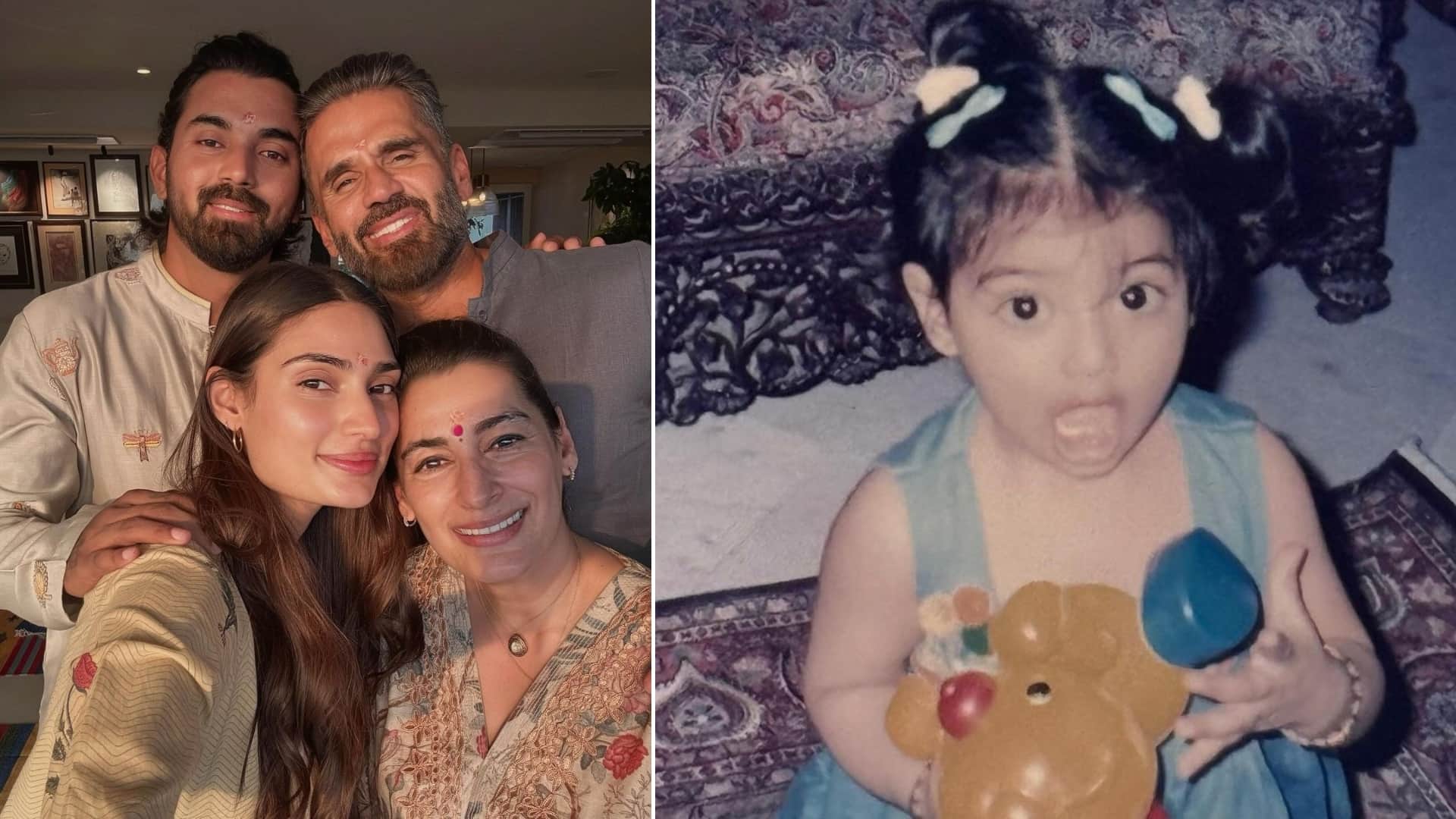 Suniel Shetty drops unseen childhood PHOTOS to wish his greatest joy of life daughter Athiya on her birthday