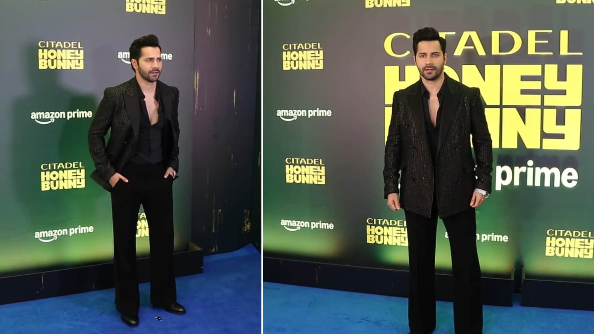 Citadel Honey Bunny Premiere Blue Carpet Samantha Ruth Prabhu Varun Dhawan Sikander Kher Shahid Kapoor more