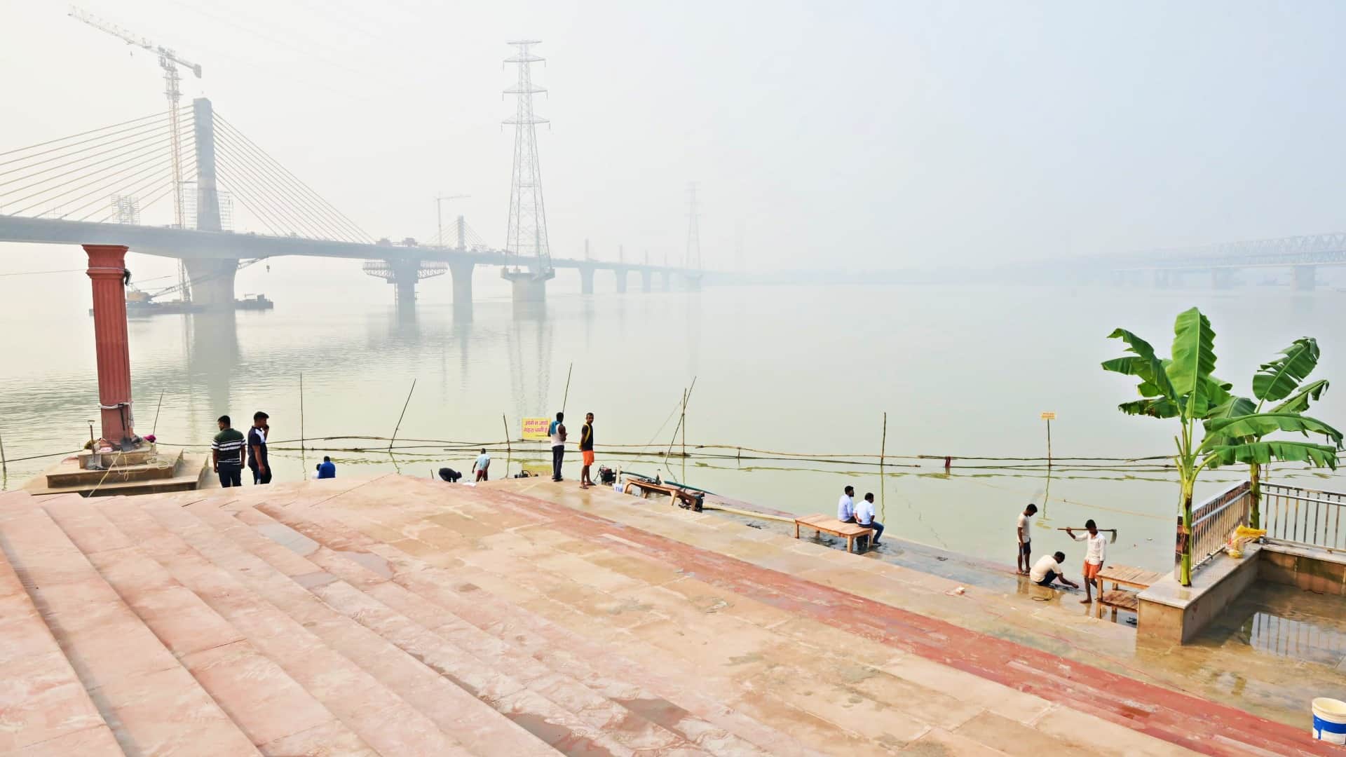 Bihar CM Nitish Kumar Reviews Chhath Puja Preparations at Simaria Ganga Ghat in Begusarai News in Hindi