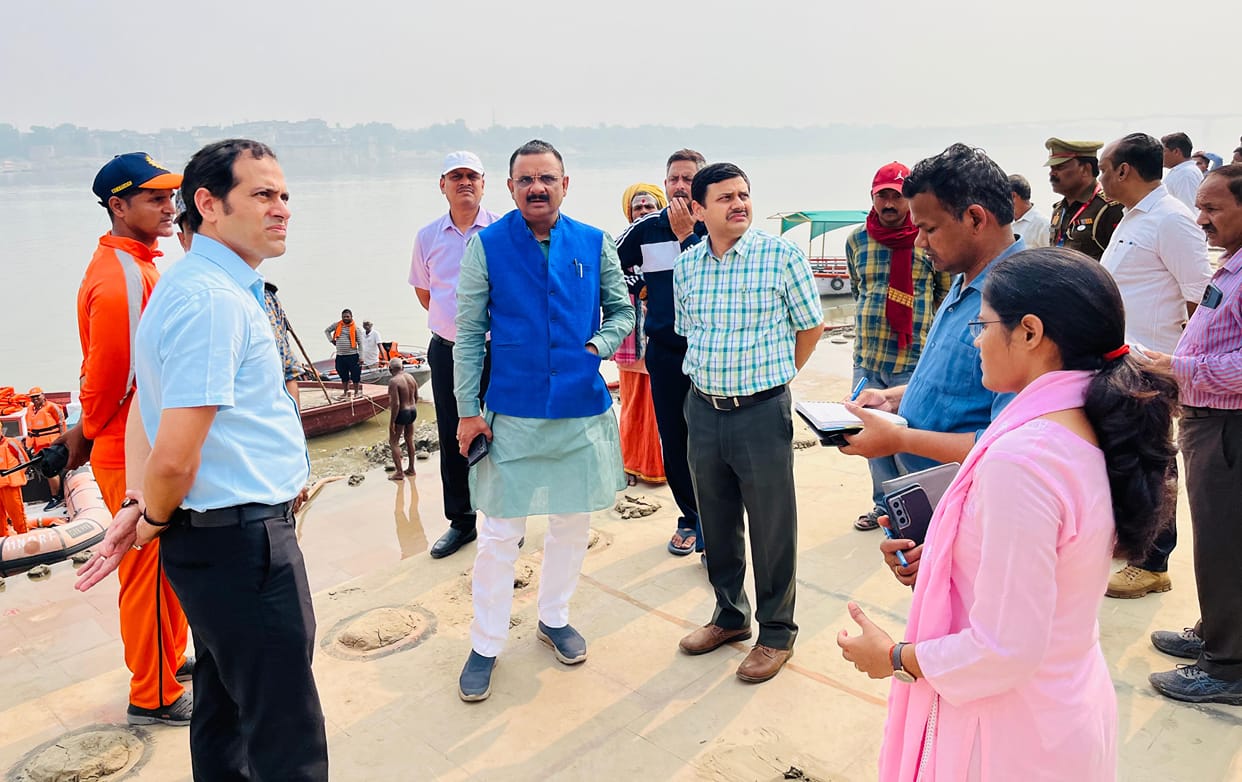 Chhath Puja 2024 officials inspected Chhath Ghat and checked arrangement in Kashi