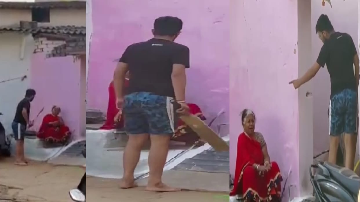 Grandson beats grandmother with cricket bat after a fight between mother-in-law and daughter-in-law in Raipur