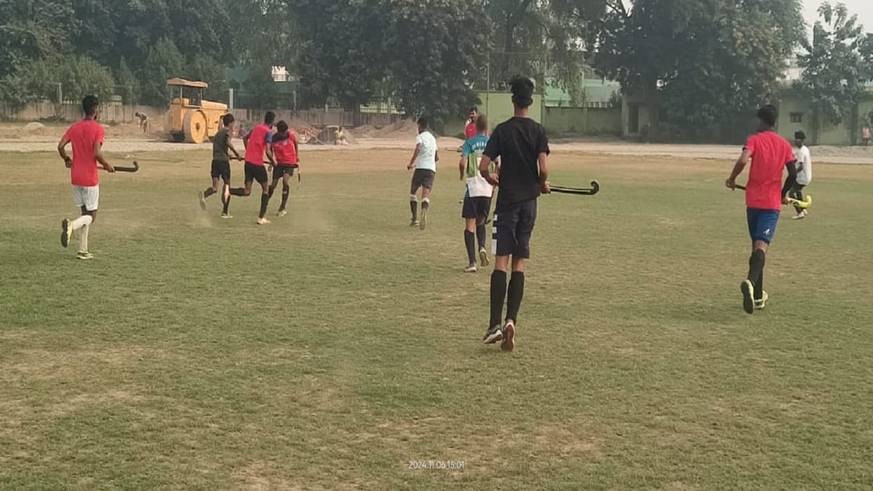 Divisional team selected for state level junior hockey competition in Bareilly
