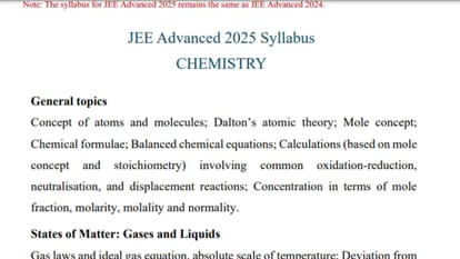 JEE Advanced syllabus 2025 out at jeeadv.ac.in Registration date Releasing soon