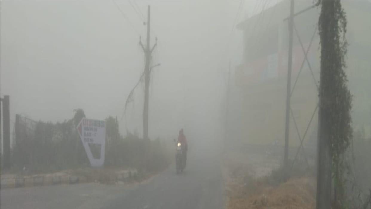 Weather changed in Haryana, Dense fog in Kurukshetra, visibility reduced to only 20 meters