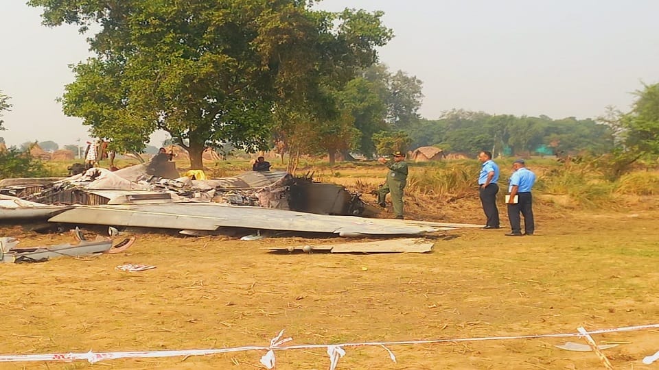 Mig-29 Crash Sowing ruined due to plane fall farmers demanding compensation
