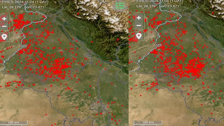 Haryana’s Stubble Management Again Seen On Nasa’s Website, Fewer Cases Than Neighbouring States – Amar Ujala Hindi News Live