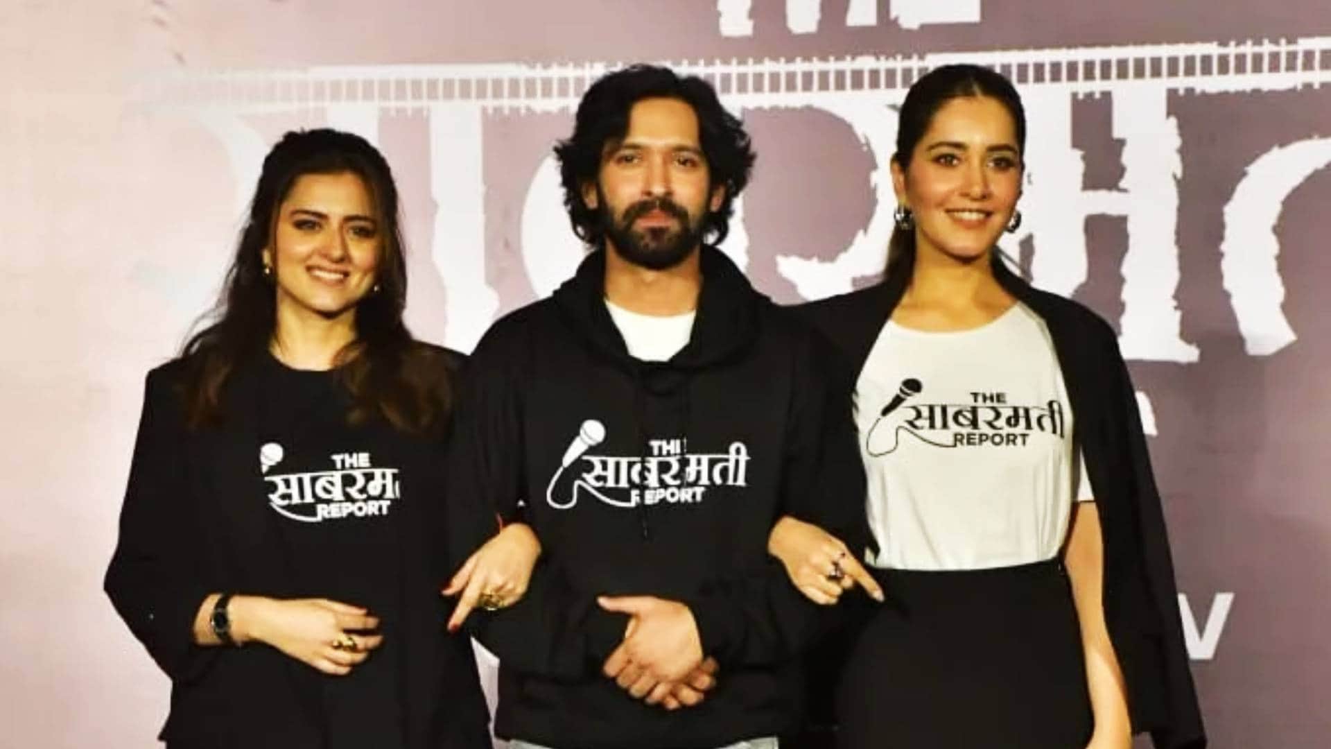 The Sabarmati report trailer launch vikrant massey ridhi dogra ektaa r kapoor raashi khanna at film event