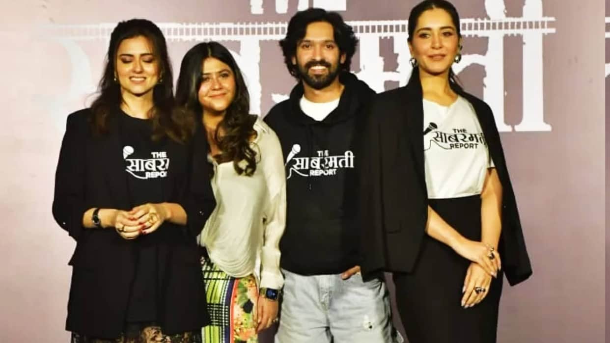 The Sabarmati report trailer launch vikrant massey ridhi dogra ektaa r kapoor raashi khanna at film event