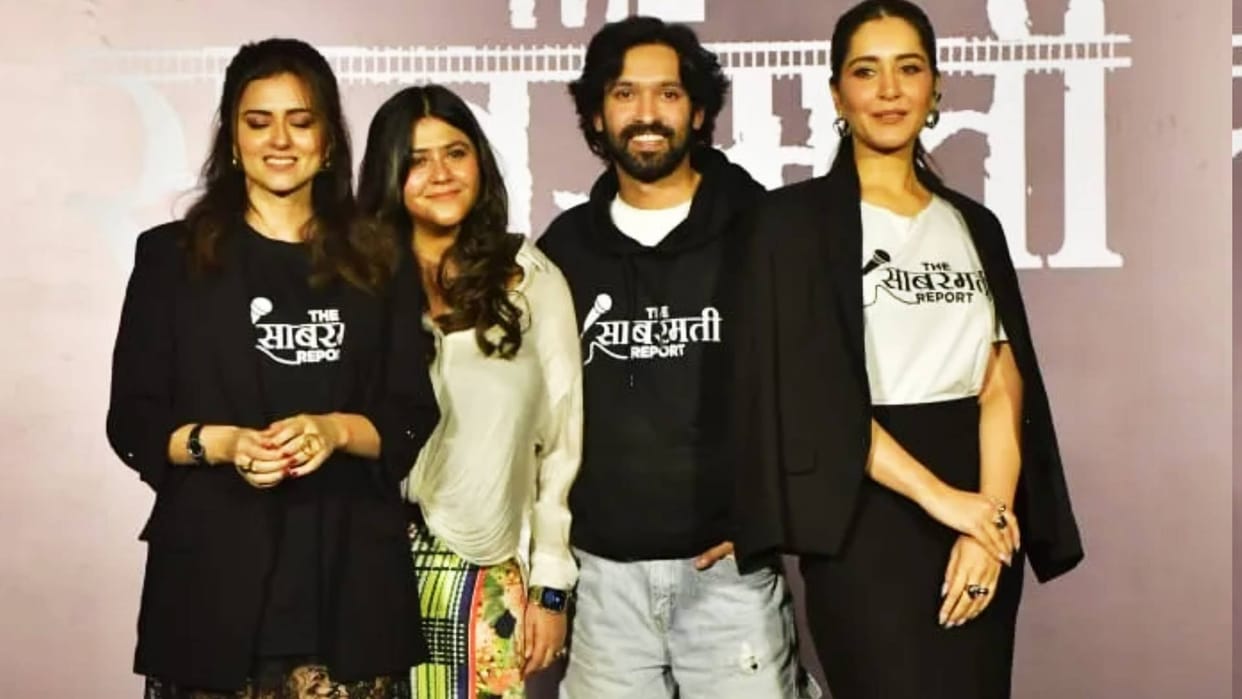 The Sabarmati report trailer launch vikrant massey ridhi dogra ektaa r kapoor raashi khanna at film event