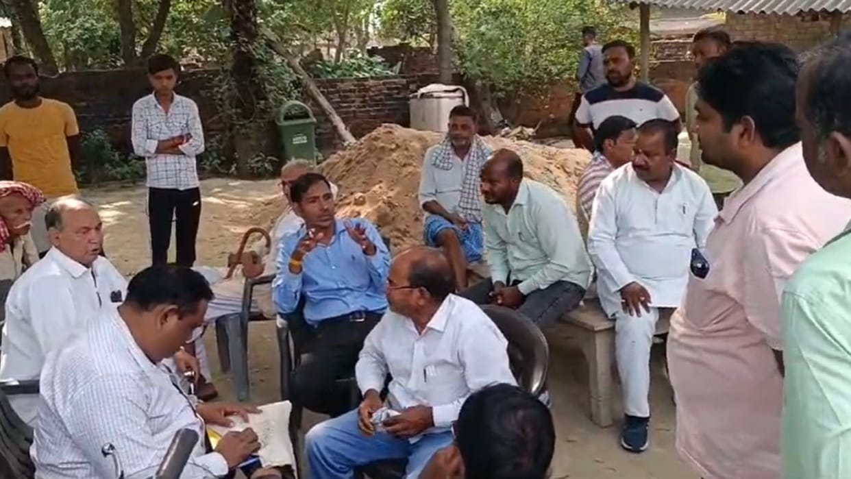 After the video of house demolition went viral the deputy Tehsildar reached the village