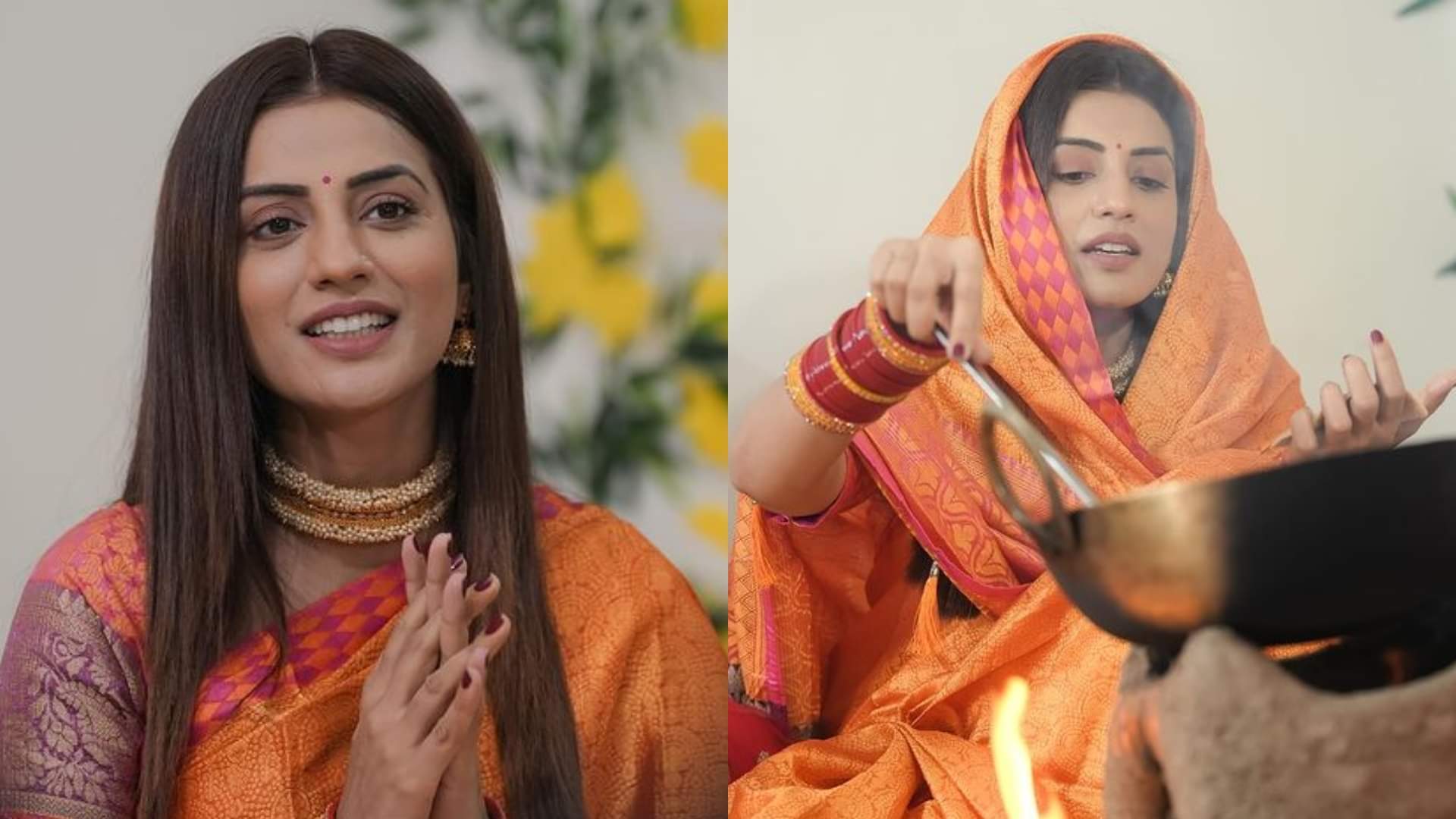 Bhojpuri stars Akshra Singh Rani Chatterjee Pawan Singh Khesari Lal Yadav Manisha Rani celebrate Chhath Puja