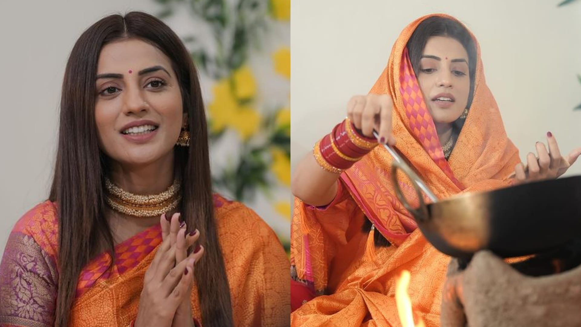 Bhojpuri stars Akshra Singh Rani Chatterjee Pawan Singh Khesari Lal Yadav Manisha Rani celebrate Chhath Puja