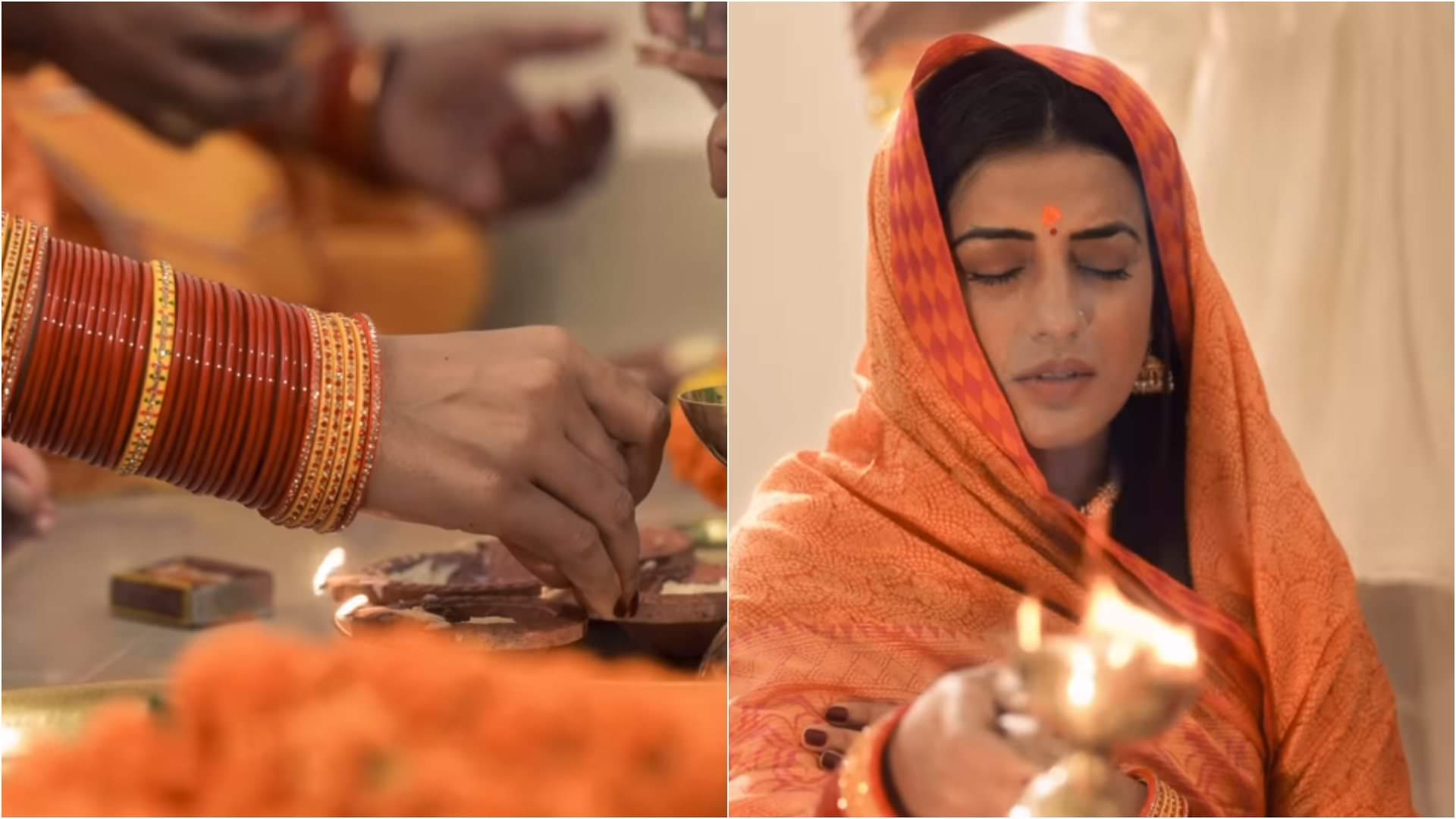 Chhath Puja 2024 Bhojpuri star Akshara Singh observing chhath fast for the first time shares ghimpls of Kharna