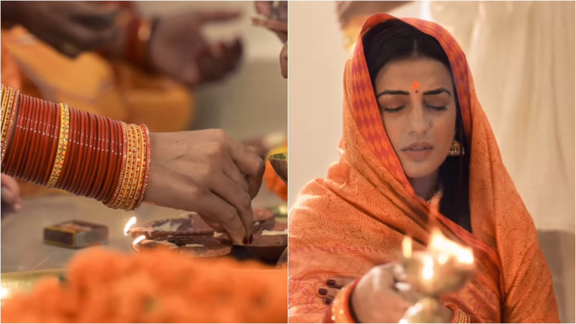 Chhath Puja 2024 Bhojpuri star Akshara Singh observing chhath fast for the first time shares ghimpls of Kharna