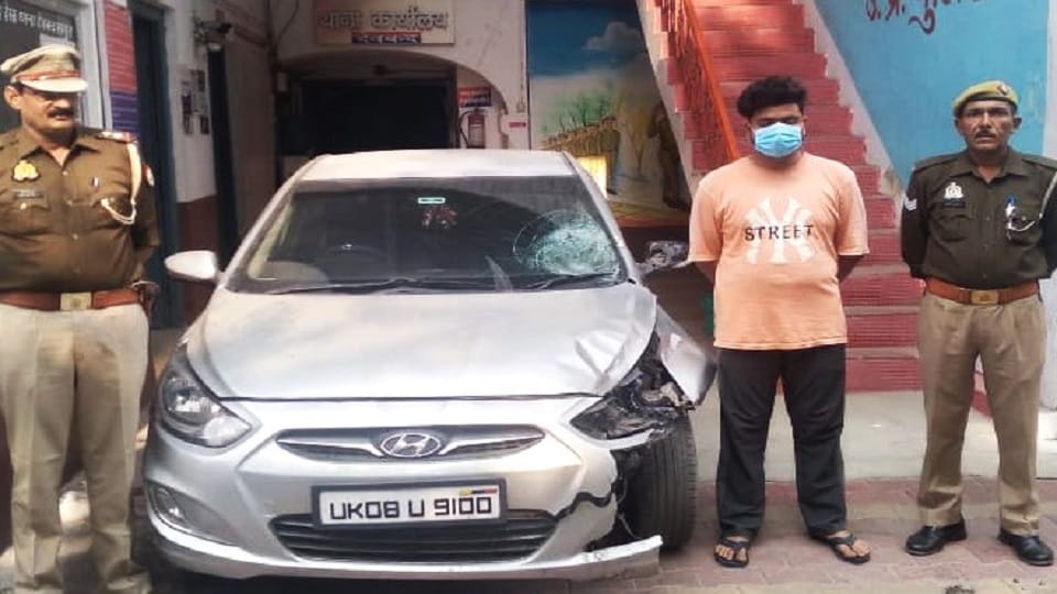 Saharanpur: When the bright light fell on the eyes, the driver of the car blew up the brother and sister