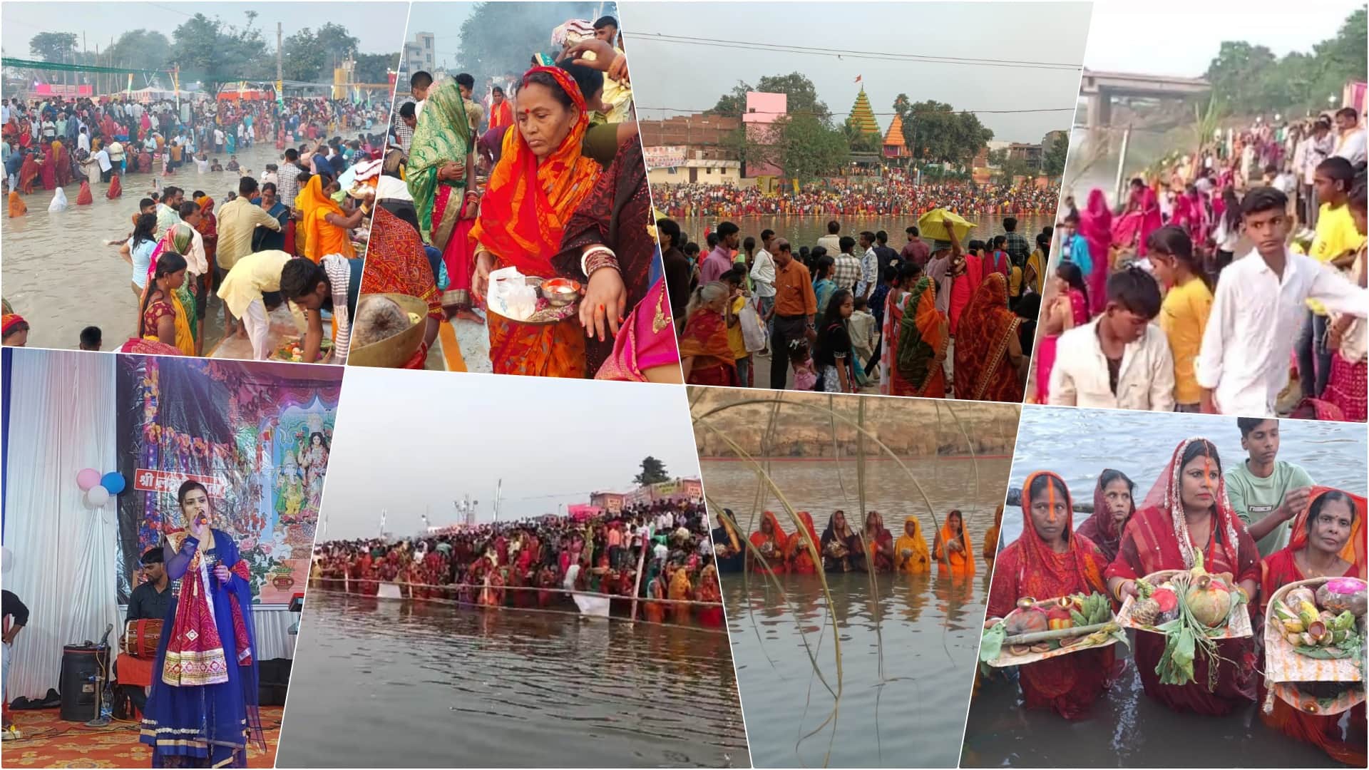 Chhath Festival Celebrated with Devotion in Bihar Devotees Offer Arghya to Setting Sun Sandhya Arghya
