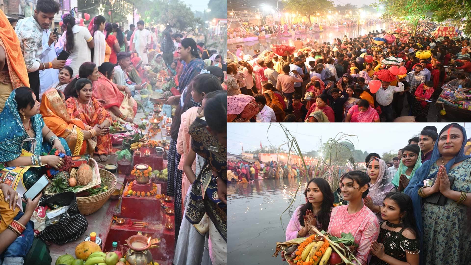 chhath puja 2024: Ghats reverberate with Chhath Maiya songs