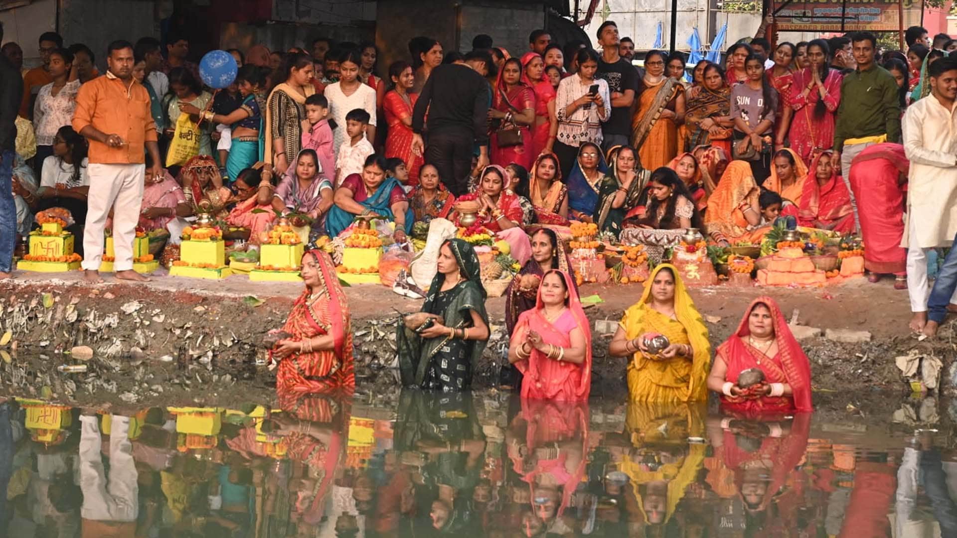 chhath puja 2024: Ghats reverberate with Chhath Maiya songs