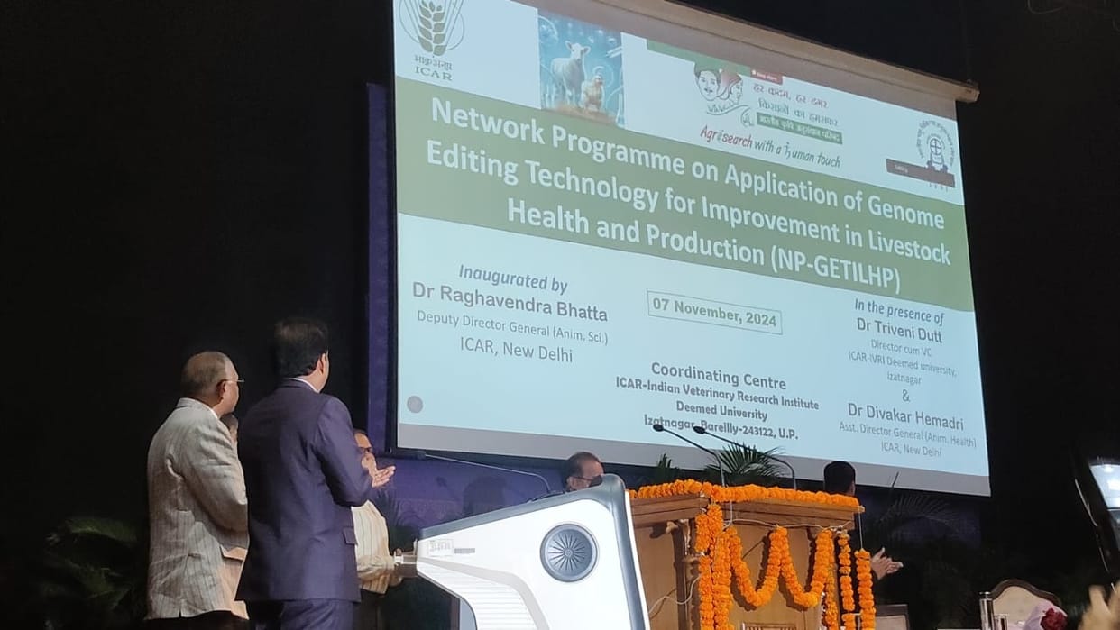 four projects related to veterinary medicine and genome editing launched in IVRI bareilly