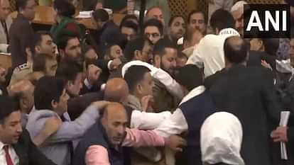 Jammu Kashmir Assembly Update Massive uproar in Jammu and Kashmir assembly