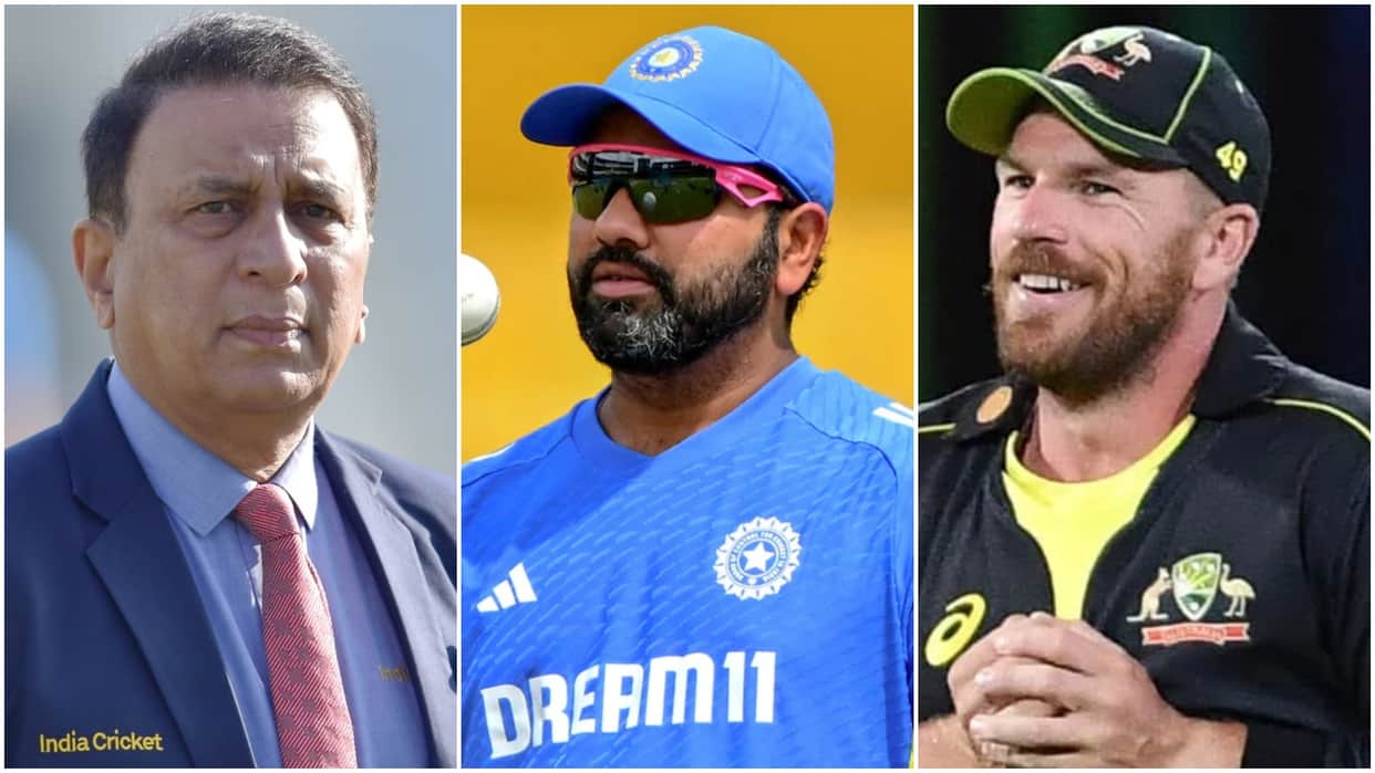 Sunil Gavaskar vs Aaron Finch on Advice Of Replacing Rohit Sharma As Captain in India vs Australia Test Series